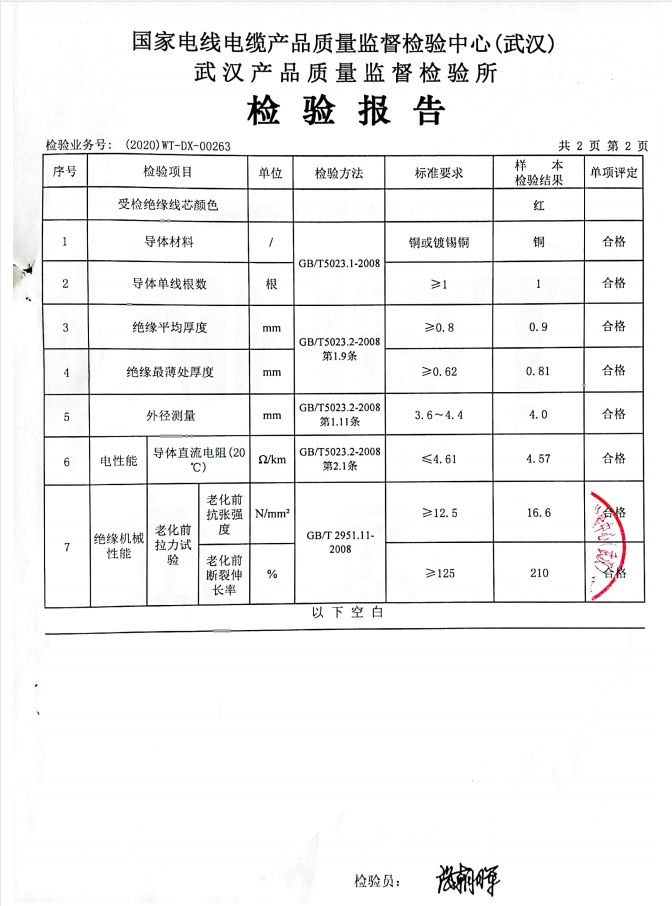 BV 4質(zhì)檢報(bào)告
