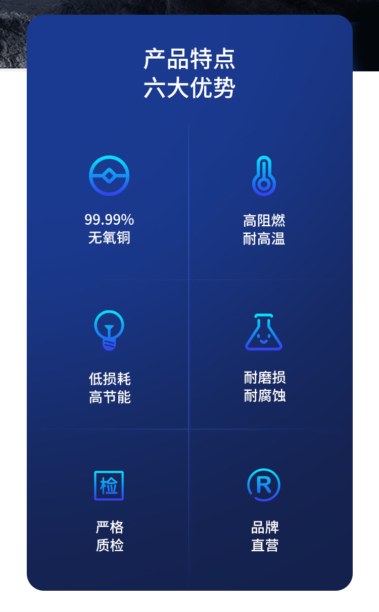 安普bvr電線軟線阻燃家用1.5/2.5/4/6/10平方銅芯電線國(guó)標(biāo)100米