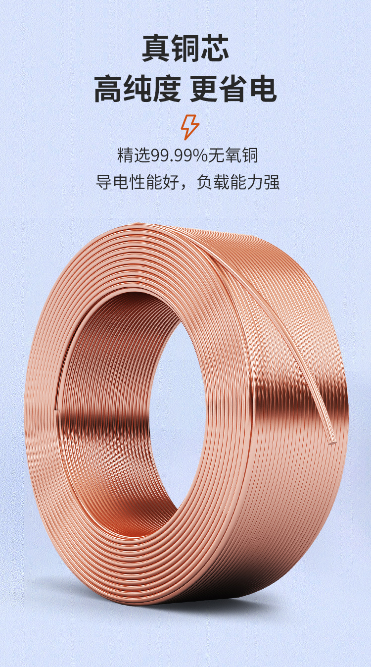 安普bvr電線軟線阻燃家用1.5/2.5/4/6/10平方銅芯電線國(guó)標(biāo)100米