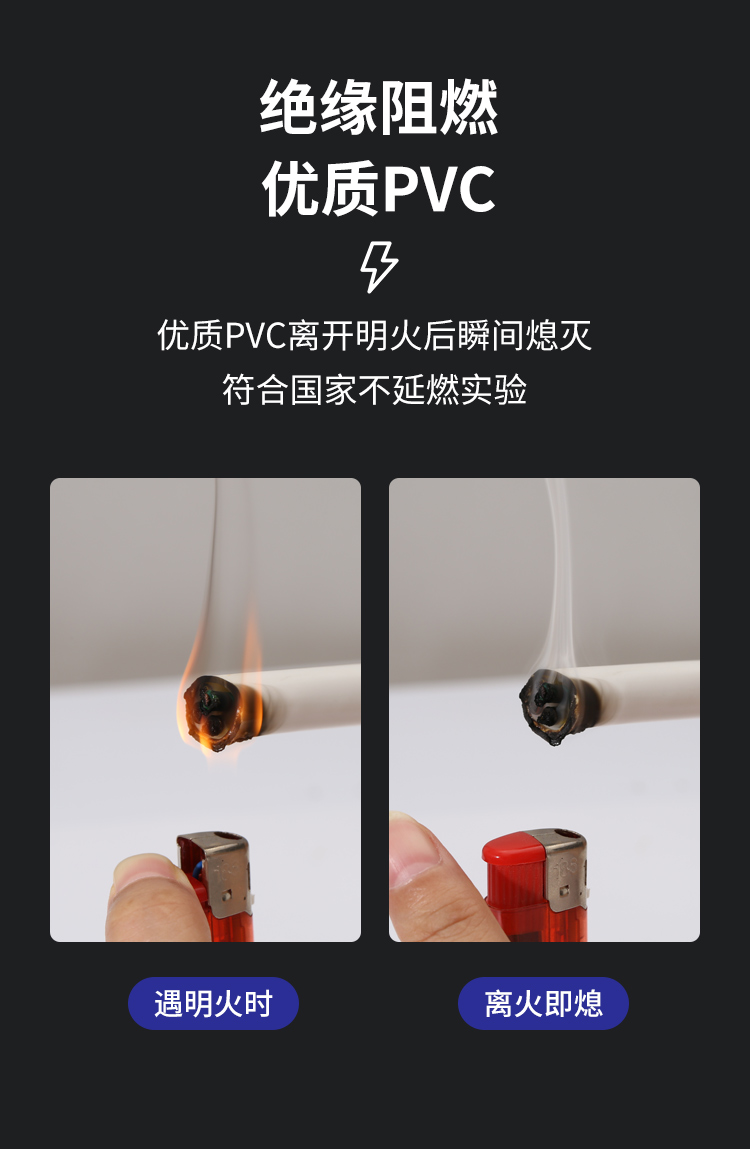 安普RVV電線護(hù)套線2芯國標(biāo)純銅0.5/0.75/1/1.5/2.5平方電纜電源線