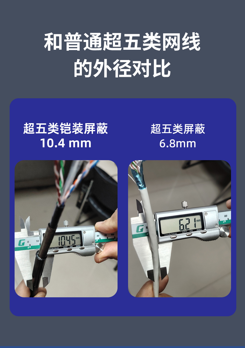 安普超五類鎧裝網(wǎng)線防鼠咬鋼帶防曬凍室外抗老化可地埋鎧甲網(wǎng)絡(luò)線